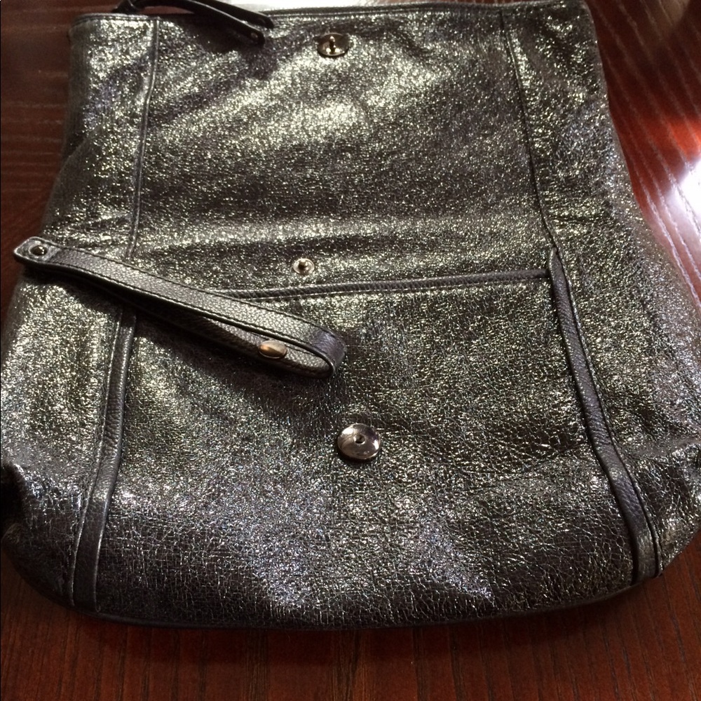 Rafe New York Liz Metallic Black Wristlet/Clutch - Picture 5 of 9